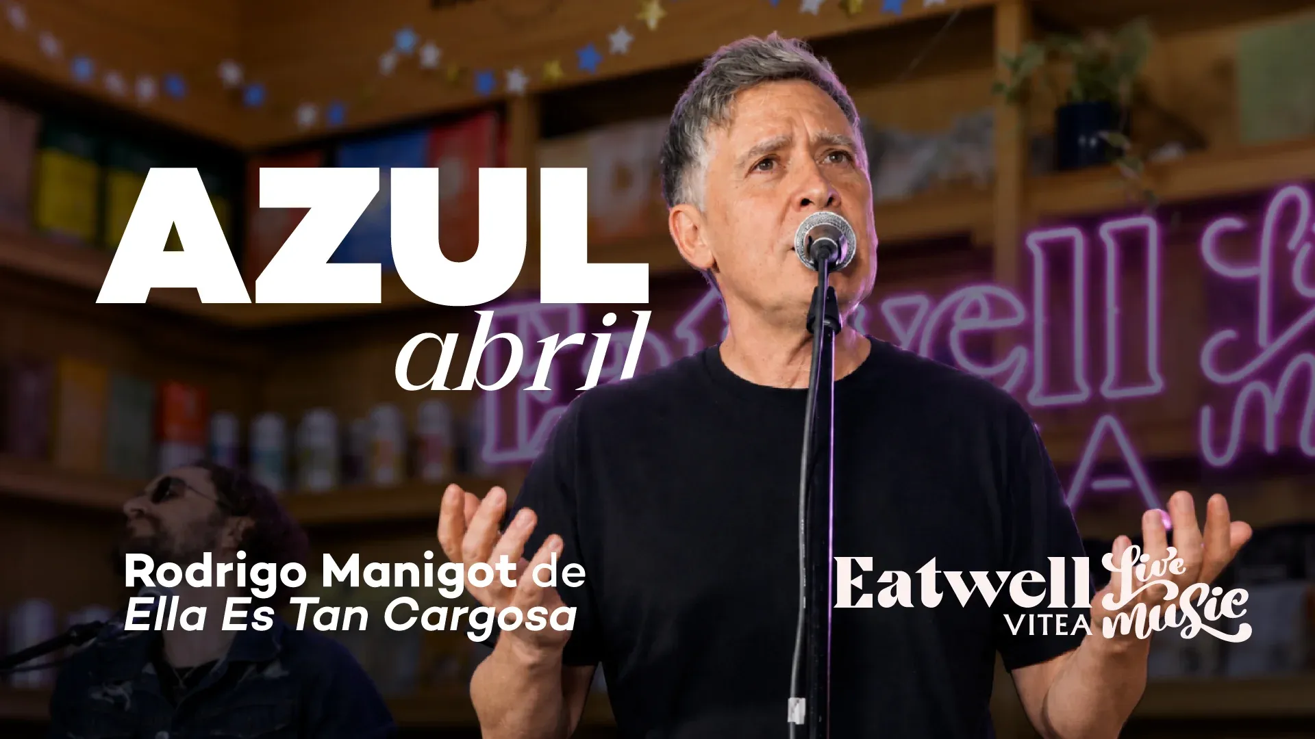 Portada de 'Azul Abril', Rodrigo Manigot de Ella Es Tan Cargosa en Eatwell Live Music