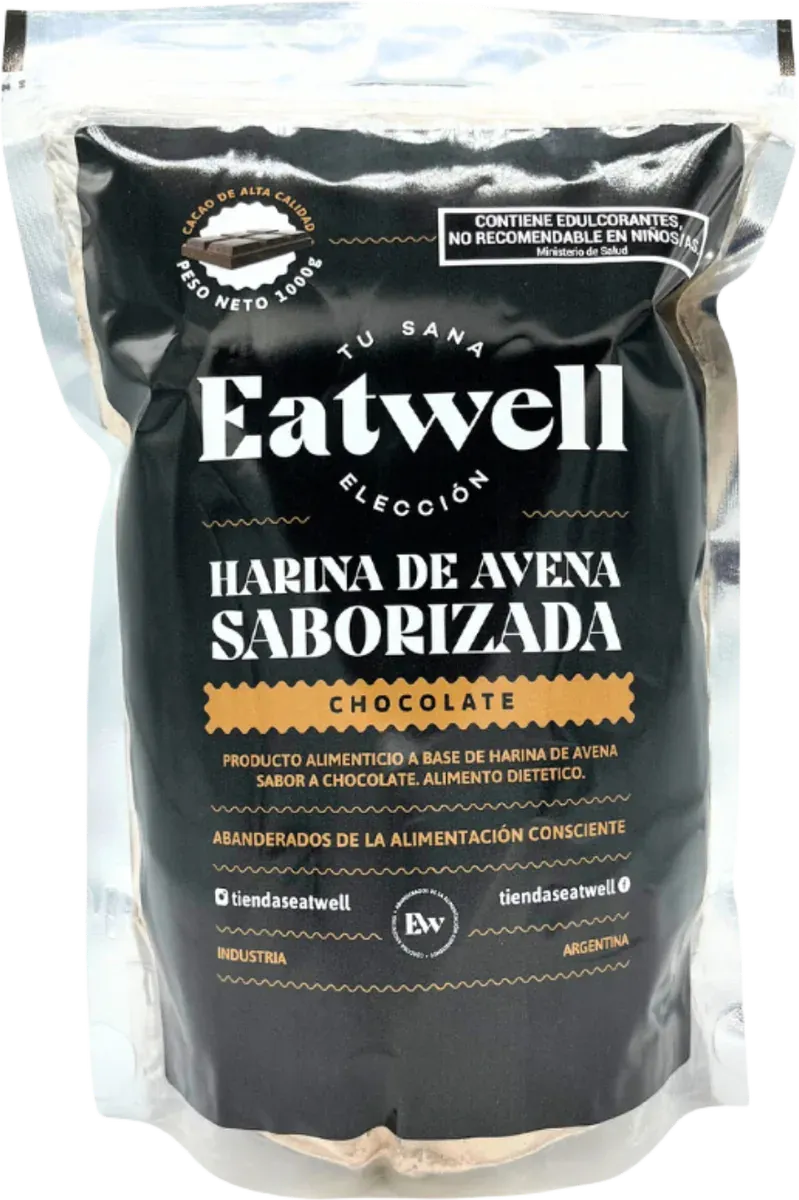 Producto Eatwell Harina de avena sabor chocolate