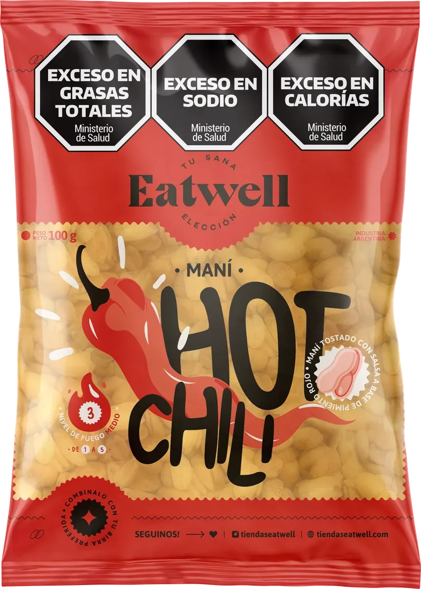 Producto Eatwell Maní hot chilli