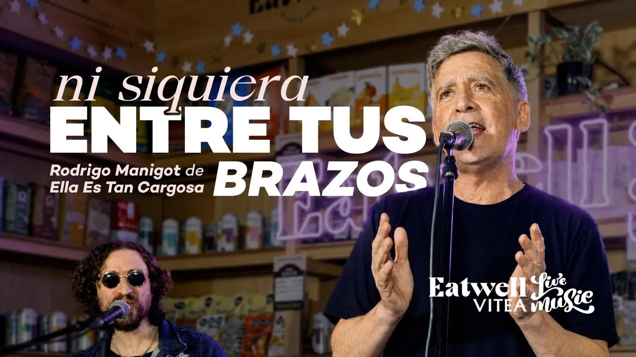 Portada de 'Ni siquiera entre tus brazos', Rodrigo Manigot de Ella Es Tan Cargosa en Eatwell Live Music