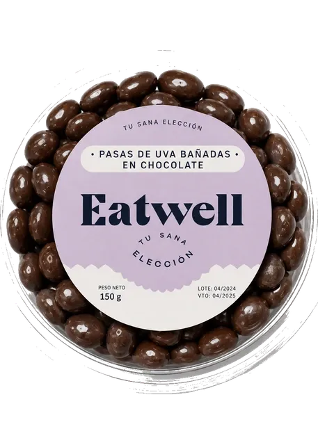 Producto Eatwell Pasas de uva bañadas en chocolate